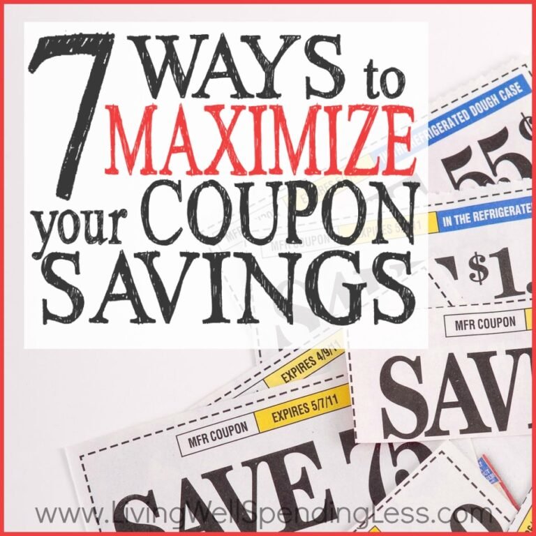 Ideas to maximize coupon savings