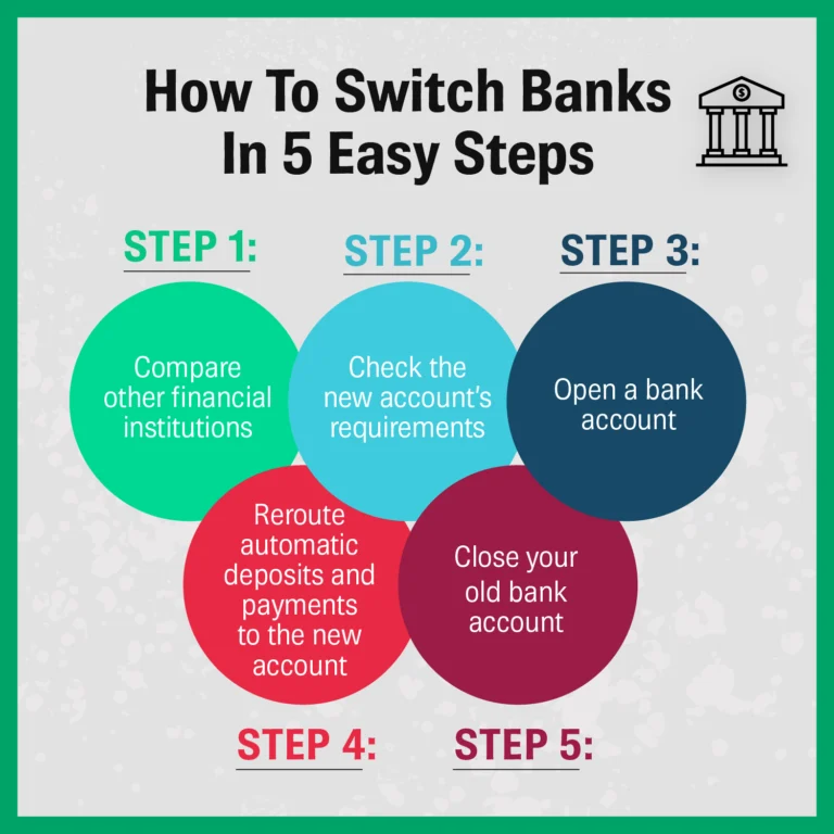 Steps to switch bank accounts smoothly