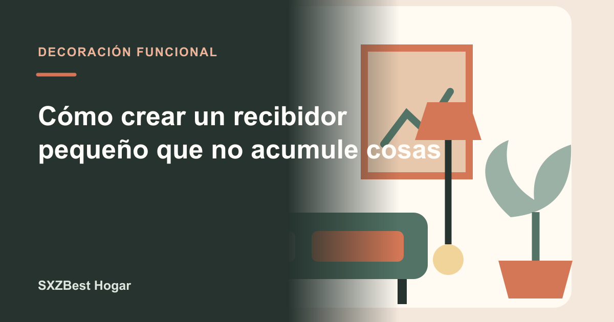 Recibidor estrecho con banco, ganchos y bandeja para llaves